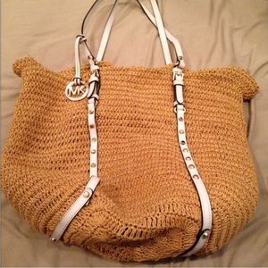Michael Kors straw bag.